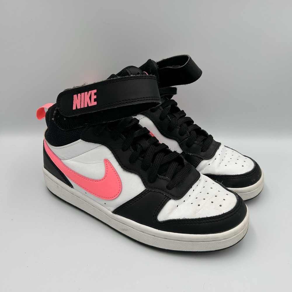 Nike Court Borough Mid 2 Black/Sunset Pulse- White Kids Sz 4Y